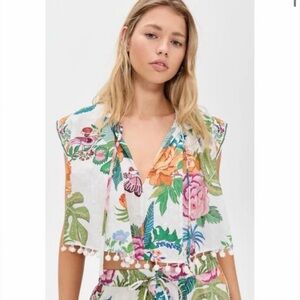 NWT Farm Rio: Sweet Bloom Blouse Top XS